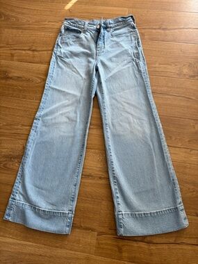 J. Crew Light Wash Wide-Leg Jeans